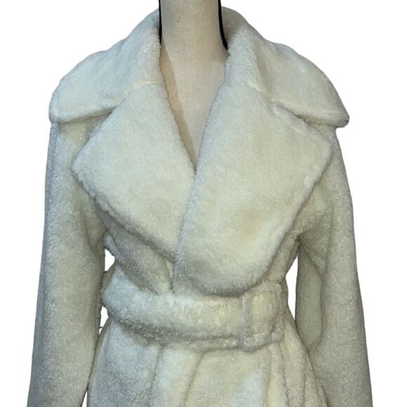FTF Faux-Fur Belted Coat - Picture 9 of 14